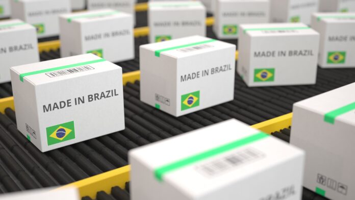 Made,In,Brazil,Text,On,White,Boxes,On,The,Industrial