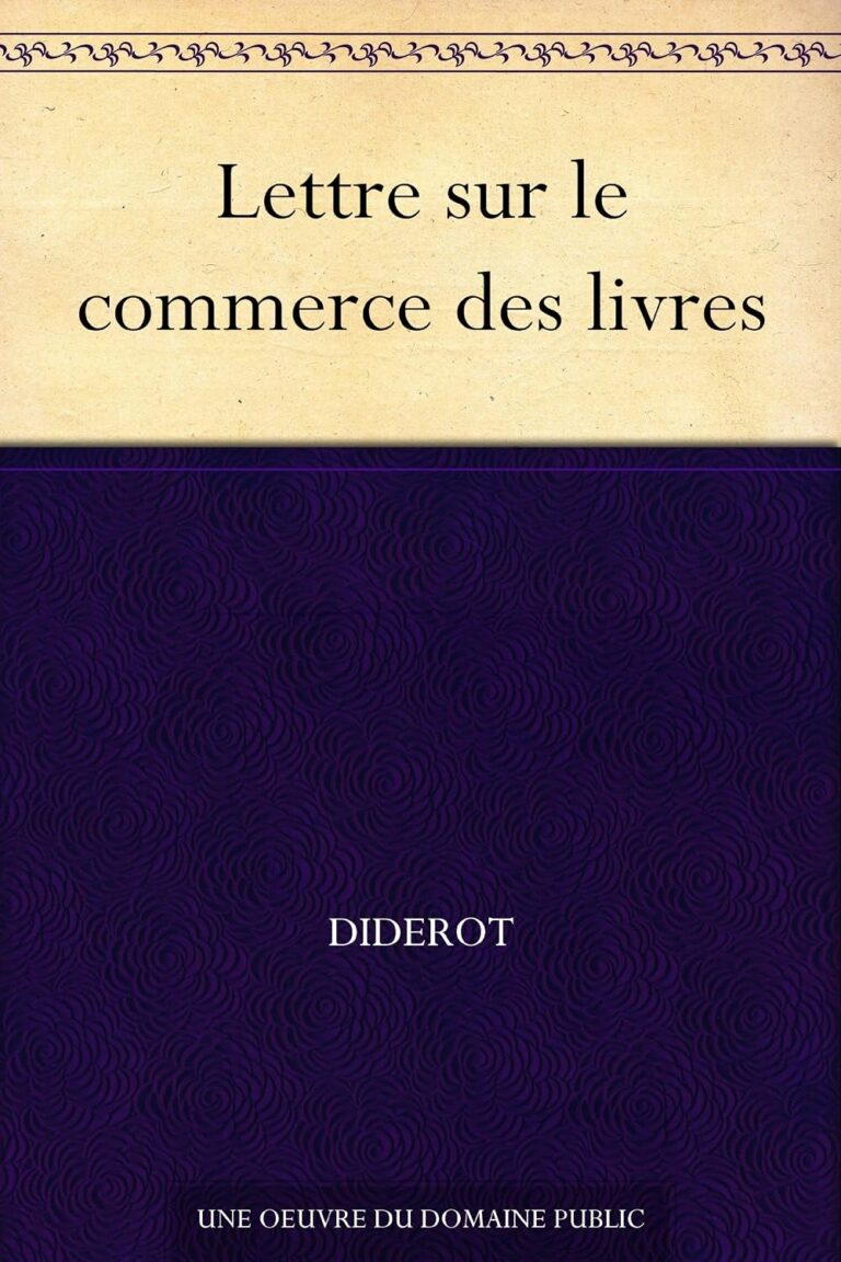 Letter on the Book Trade (French Edition) Letter on the Book Trade (French Edition)