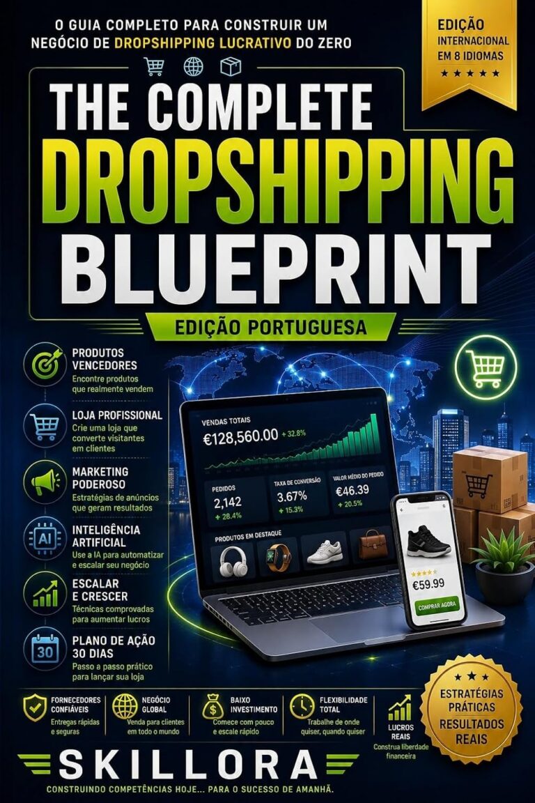The Complete Dropshipping Blueprint — Portuguese Edition: The Ultimate Guide to Creating, Launching, and Scaling a Profitable Shopify Business with AI and Product Strategies The Complete Dropshipping Blueprint — Portuguese Edition: The Ultimate Guide to Creating, Launching, and Scaling a Profitable Shopify Business with AI and Product Strategies